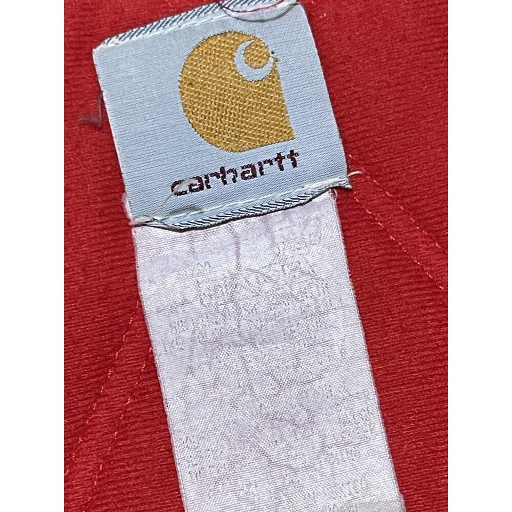 Vintage Carhartt Jacket Men's XL Santa Fe Red Lined Canvas Brown USA J13 BRN - Picture 7 of 8